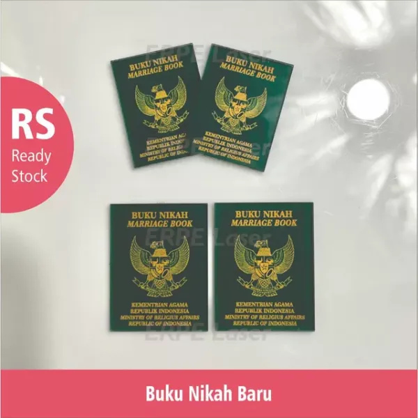 Replika buku nikah akrilik untuk mahar